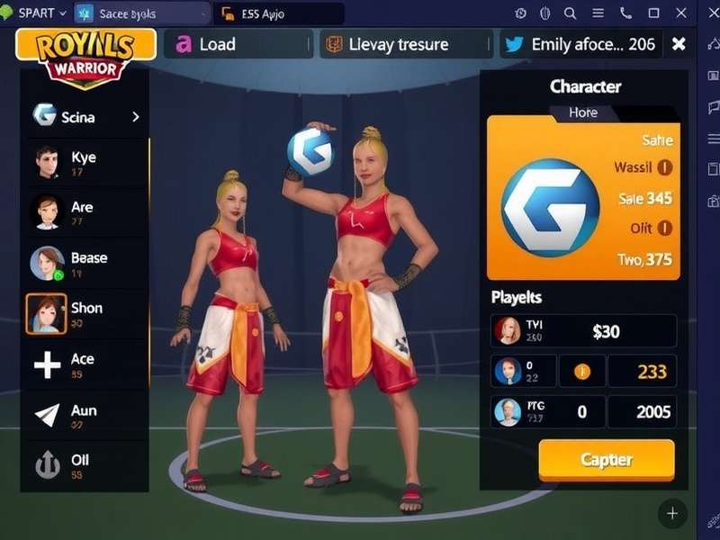 Royals Volley Warrior Character Customization