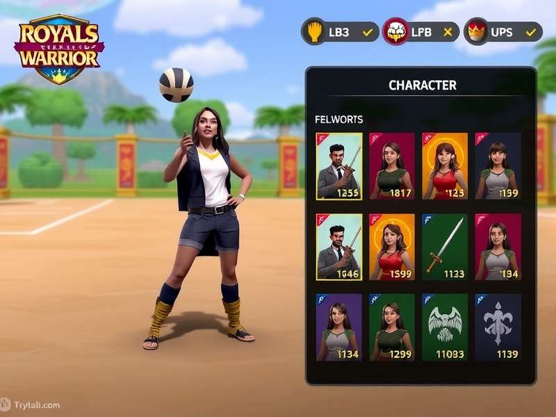 Royals Volley Warrior Gameplay Screenshot